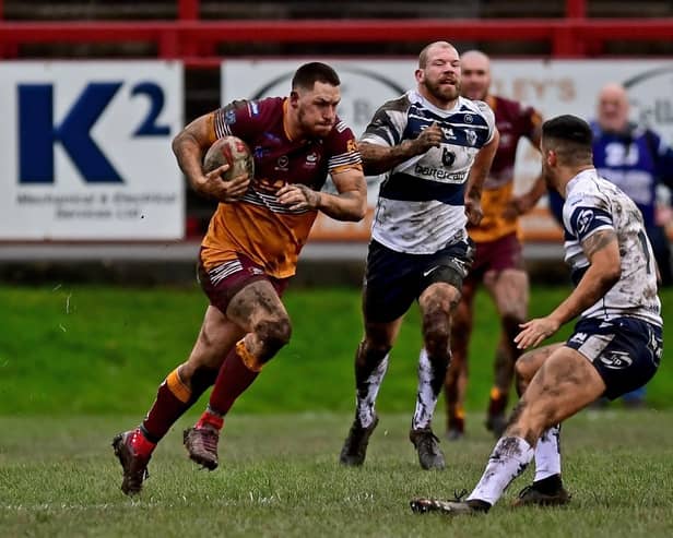 Action from Batley v Featherstone in the 1895 Cup group stage game in February. Photo by Paul Butterfield.