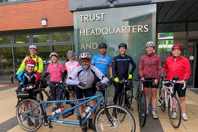 The Yorkshire Organ Donation team from the Mid Yorkshire NHS Teaching Trust began their 70-mile cycle to raise awareness as part of the Race for Recipients 2023 challenge.