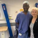Consultant Gynaecologist, Mr Alexander Oboh, successfully provided surgery for Joan Patrick.