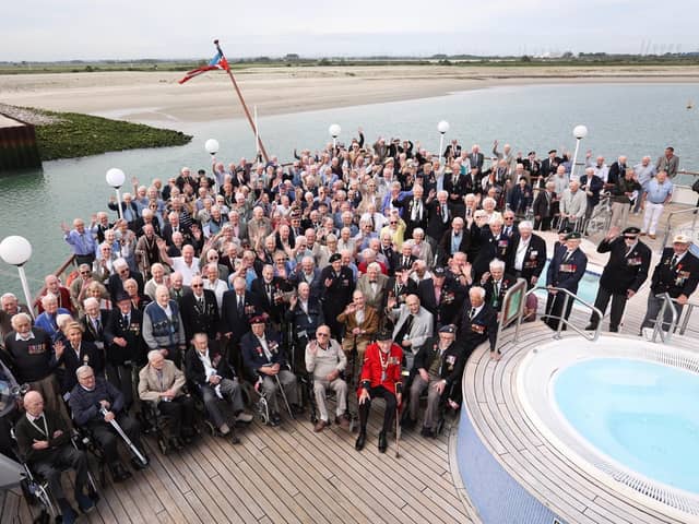Veterans with the Royal British Legion on D-Day 75