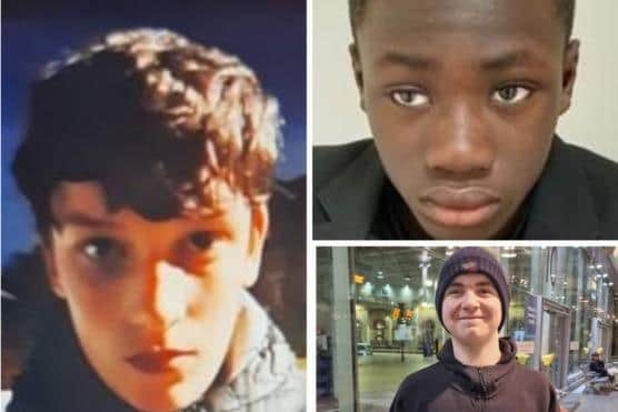 Jacob Boone, 14, was reported missing from home in Huddersfield on Sunday, March 12, and Solomon Agyemang, 13, and Matthew Batty, 15, were reported missing from home in Wakefield.