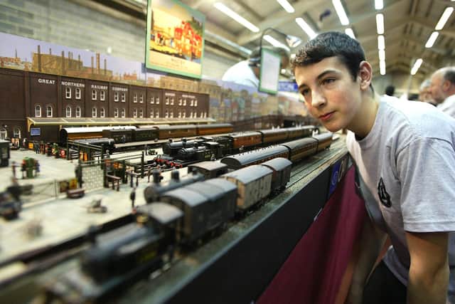 Sam Kennedy at a previous Model Railway exhibition at Thornes Park Stadium. It will be the Wakefield society's first exhibition since 2019 due to the Covid-19 pandemic.