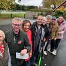 Southfield Close residents were joined by councillors Darren Byford, Deb Nicholls and Gwen Page who all attended the official switch-on on Friday.