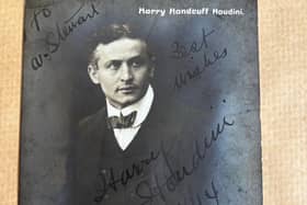 Harry Houdini in 1914 from author's collection.