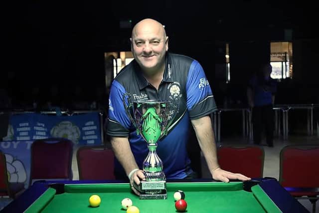 Andy Appleton won the English Blackball Pool Federation Masters trophy, named in honour of his friend, Jason Twist.