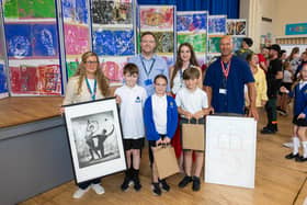 The Hepworth gifted Normanton Junior School three original pieces of art to celebrate the end of their collaboration.
