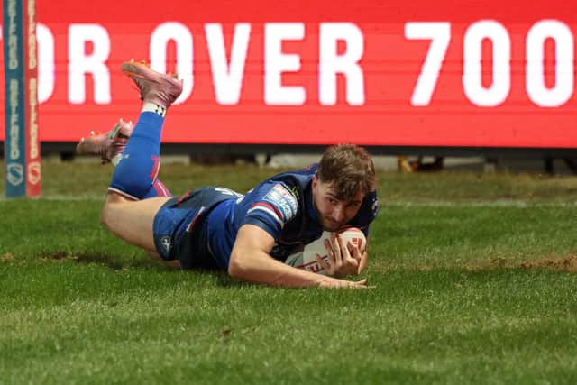 Josh Rourke goes over.