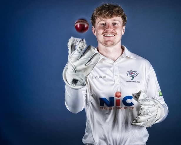 Harry Duke has signed a contract extension with Yorkshire CCC. (Photo by Allan McKenzie/SWpix.com)