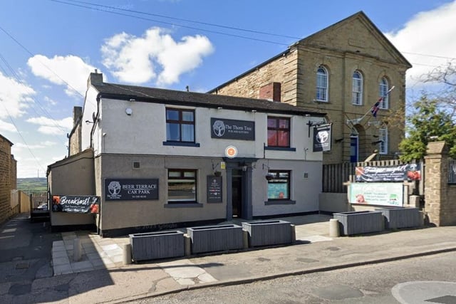 Located on Queen Street in Ossett, The Thorn Tree says its large terrace to the back of the pub offers 'stunning views of the valley'. Picture: Google