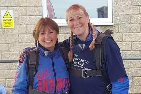 Rachel Kitts also skydived for Wakefield Hospice.