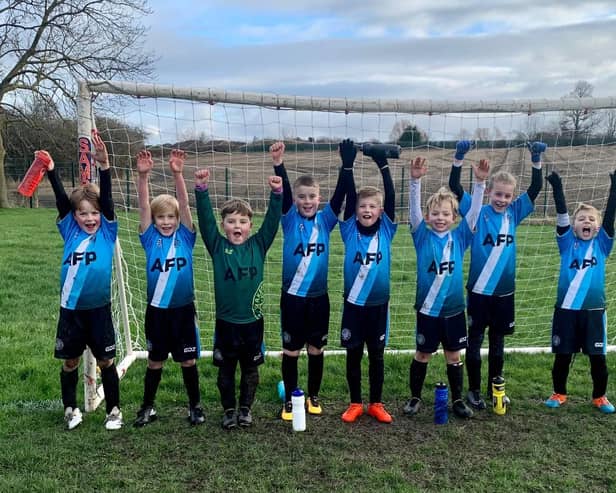 One of the teams at Wakefield Jets JFC. The club is one of 11 in Wakefield to benefit from the government funding for the purchase of new goalposts.