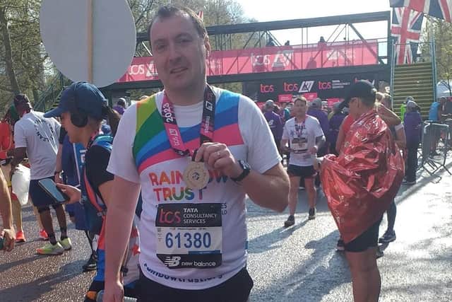 Wakefield dad-of-two Stephen Brennan has raised almost £2,500 for the Rainbow Trust Children's Charity through running in the 2023 London Marathon.