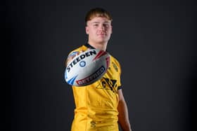 Sam Grice could make his Castleford Tigers debut in Saturday's final game of the season away to Huddersfield Giants. Picture by Allan McKenzie/SWpix.com.
