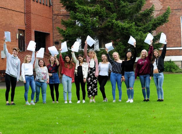 A level Results at Wakefield Girls High School back in 2019.Picture by Simon Hulme