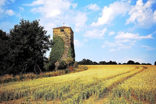 Dating to C17, this five-stage, square water tower was originally associated with the now demolished Heath Old Hall. Some high-level repairs were carried out in 1980s but low-level masonry and interior are in poor condition.