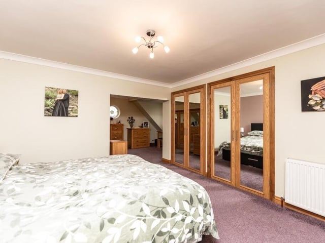 One of four double bedrooms in the property.