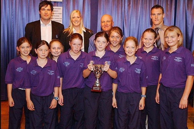 2004 Sports Awards - Painthorpe Country Club. School Team of the Year - 1st place Wakefield Girls High School u11 Hockey team.
