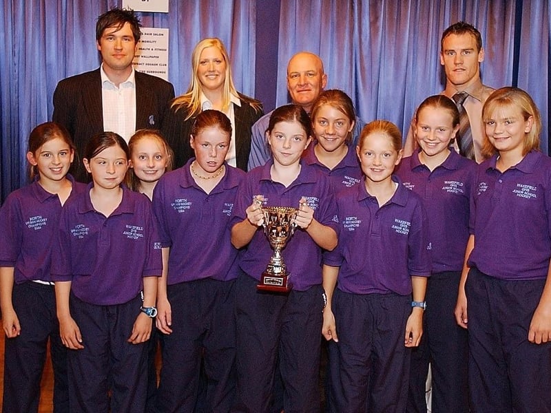 2004 Sports Awards - Painthorpe Country Club. School Team of the Year - 1st place Wakefield Girls High School u11 Hockey team.