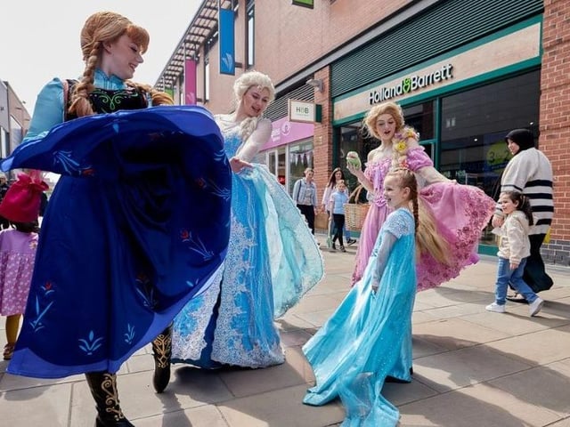 Children dressed up to meet their favourites.
