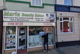 105 Carlton Street in Castleford town centre as Maria Beauty Salon. Picture by Google