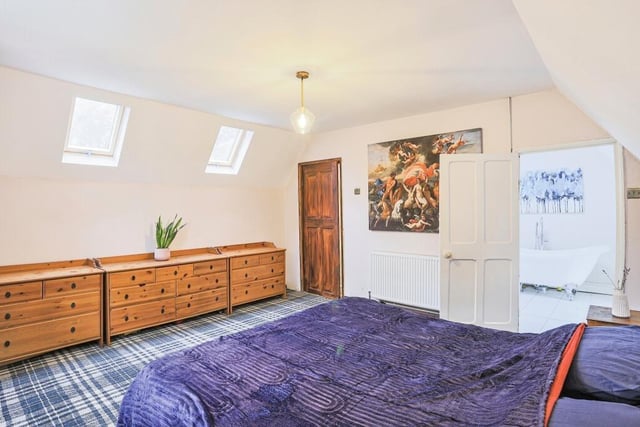 One of the property's spacious double bedrooms.