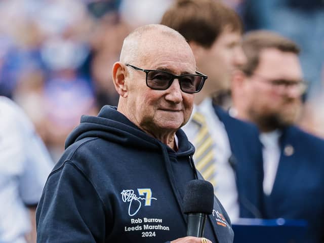 Rob's dad, Geoff Burrow, paid tribute to his son before the game.