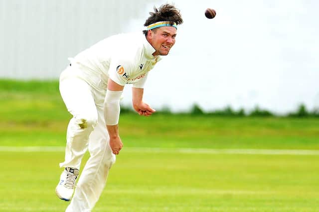 Townville all-rounder Conor Harvey hit six sixes in an over against Hanging Heaton.