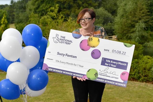 Suzy Fenton is celebrating in exactly the same way she had dreamed of.