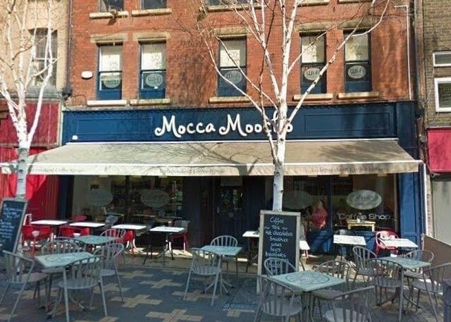 Mocca Moocho on Cross Square, Wakefield has an average of 4.6 stars out of 5. One reviewer said: "Delicious cakes and sandwiches, and a great place to stop for lunch in Wakefield."