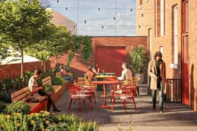 Plans have been lodged to convert Wakefield's old corner's court building into a 'create hub' of studios and workshops. Image: Group Ginger