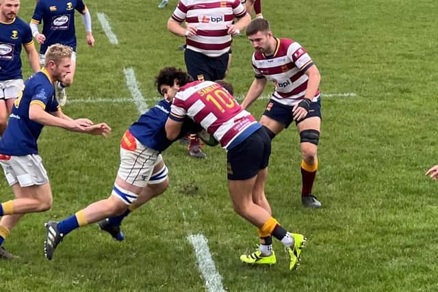 Action from Sandal's clash with Alnwick.