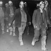 Lofthouse Colliery Disaster, 21st March 1973A rescue team returns to the surface.