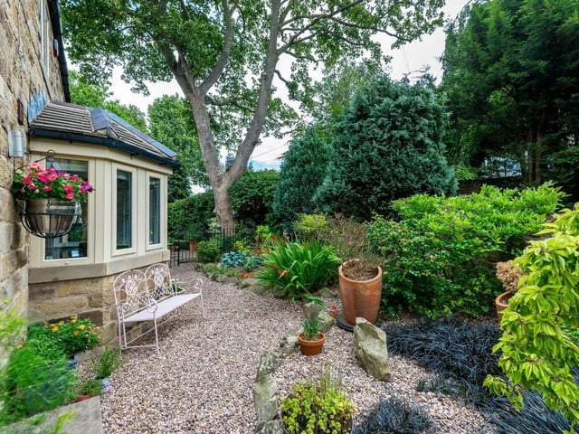One of th peaceful spots to sit and enjoy the garden.