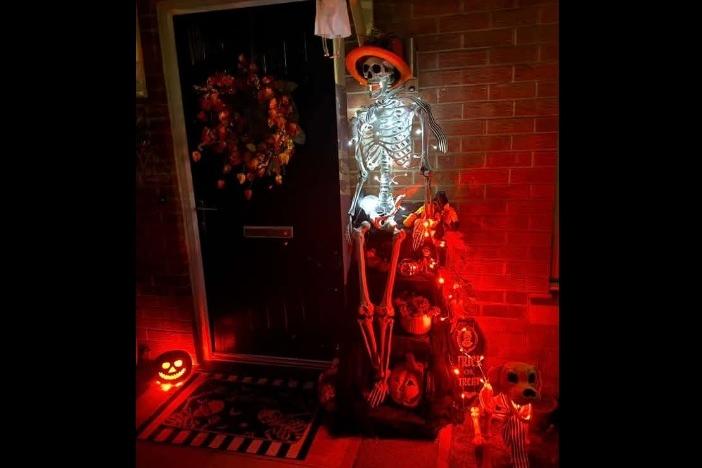 Claire Smith is ready for trick or treaters