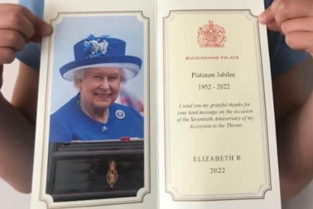 The letter was postmarked the day following the Queen's death.