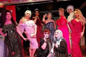The Union Collective Showbar Queens who will be roasting on Saturday night - Top left to right. Divine von Kok, Domino, Ambrosia Custard, Ariel-51, Mrs Ophelia Later, Tay Tay, Drew-Ashlyn  - Bottom left to right: Madam Nikoal, Curiodyssey.