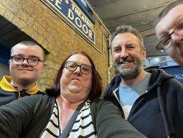 Suzanne Wadey shared a snap with Lee Mack in London in February, after his show.