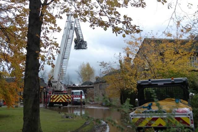Around 25 firefighters, from Wakefield, Ossett, Featherstone and Normanton battled the fire.