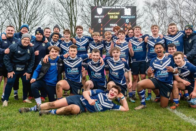 Pontefract RUFC Junior Colts reached the Yorkshire Cup final with a nail-biting victory over Ilkley. Picture: Jonathan Buck
