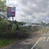 Woolley Edge services southbound. Picture by Google