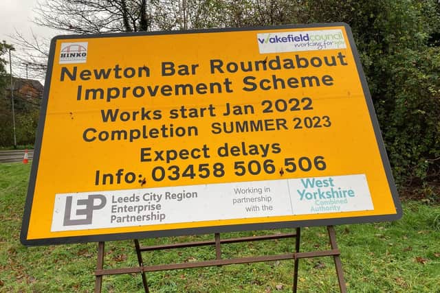 The A650 roundabout to the north of the city centre is being redeveloped with new pedestrian crossings, traffic lights, cycling lanes and carriageways. The total cost of the project is now expected to be £9.7m.