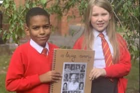 Pupils at Stanley St Peter's created a memory book in school.