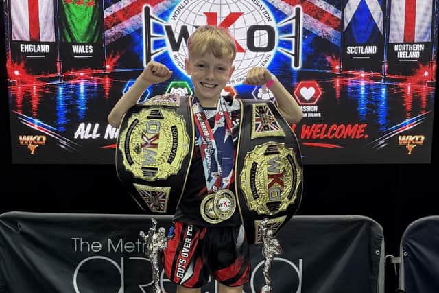 Rivir Bradley enjoyed double title success at the WKO British Championships.