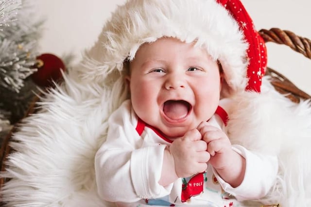 Lauren Michelle Richards shared a very excited Freddie ready for his first Christmas.