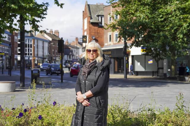 Sharon Vernon was involved in a RTC on The Bullring and wants to warn other drivers about the road surface.  Picture Scott Merrylees