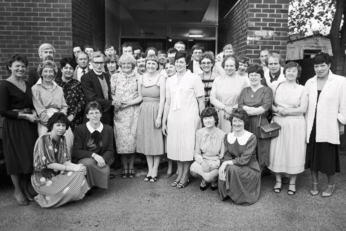 Highfield School reunion at Primrose Hall Horbury - 1985.