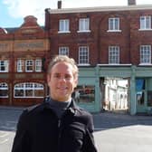 Michiel Brouns at Westgate in Wakefield, where several buildings have been restored using Brouns &amp;