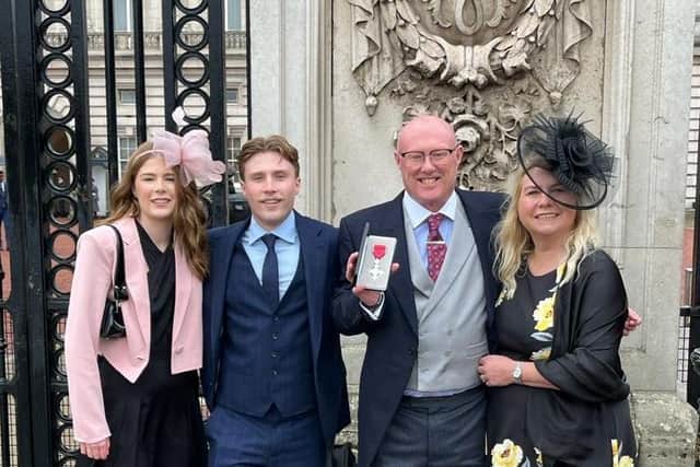 Richard Holmes, managing director of Cryer & Stott, was in London with his family being awarded an MBE for Services to the British Food Industry.
