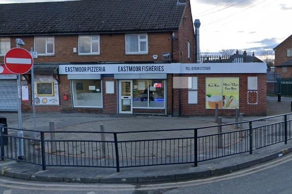 Rated 4: Eastmoor Fisheries & Pizzeria at 54 Windhill Road, Wakefield; rated on March 21