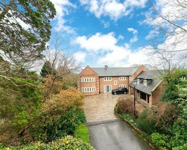 The approach to the stunning Horbury home that's for sale at £2.2m.